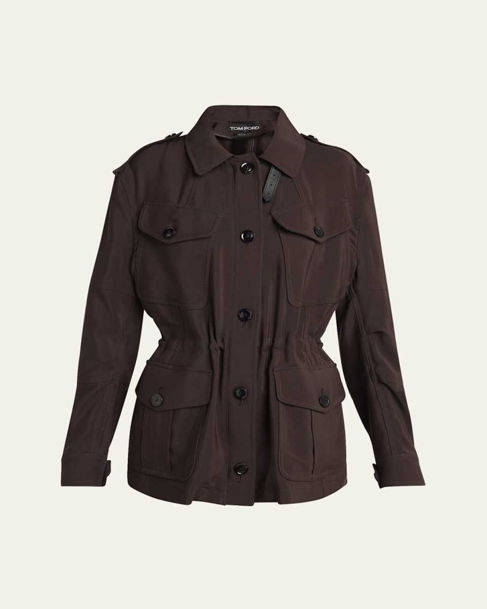Viscose-Wool Field Jacket